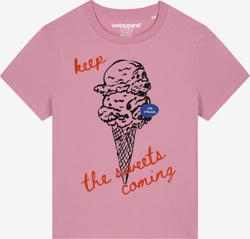 Watapparel Shirt 'Ice Cream' in Pink: front