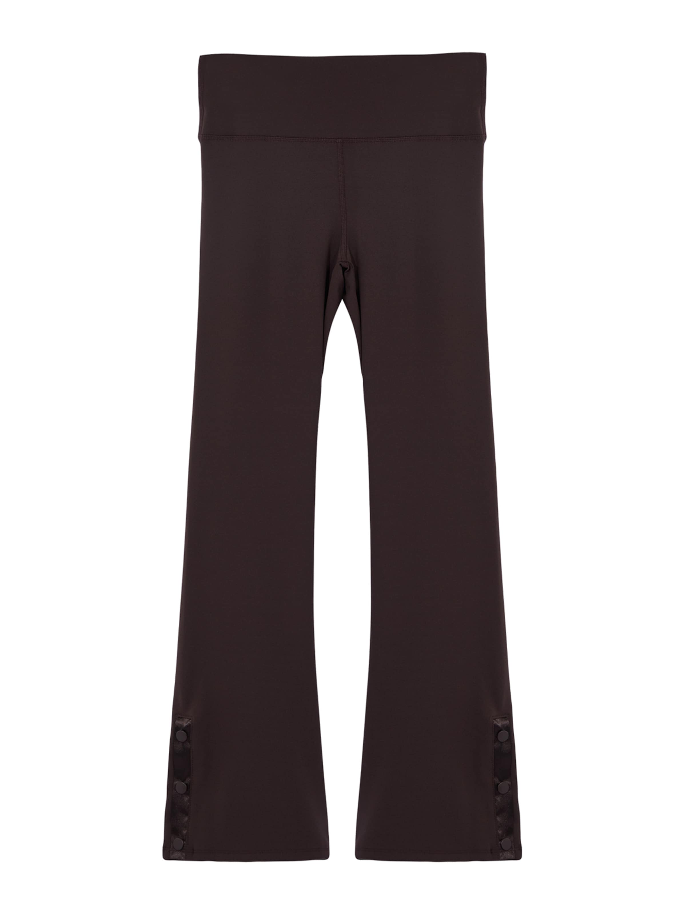 Trendyol Flared Παντελόνι σε καφέ: μπροστά