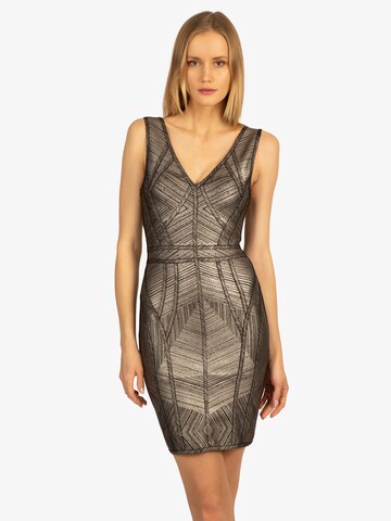 APART Cocktail Dress in Silver: front