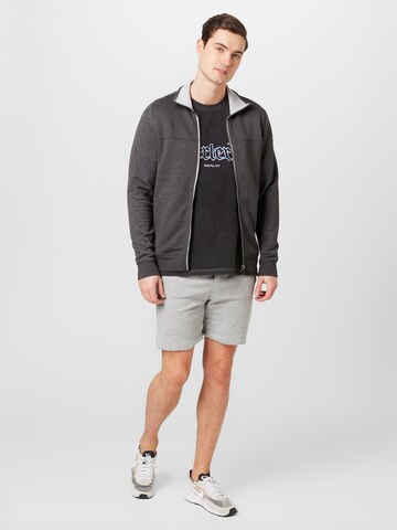 TOM TAILOR Sweat jacket in Grey