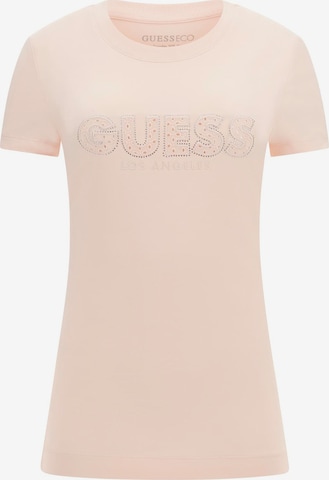 GUESS T-shirt 'Sangallo' i rosa: framsida