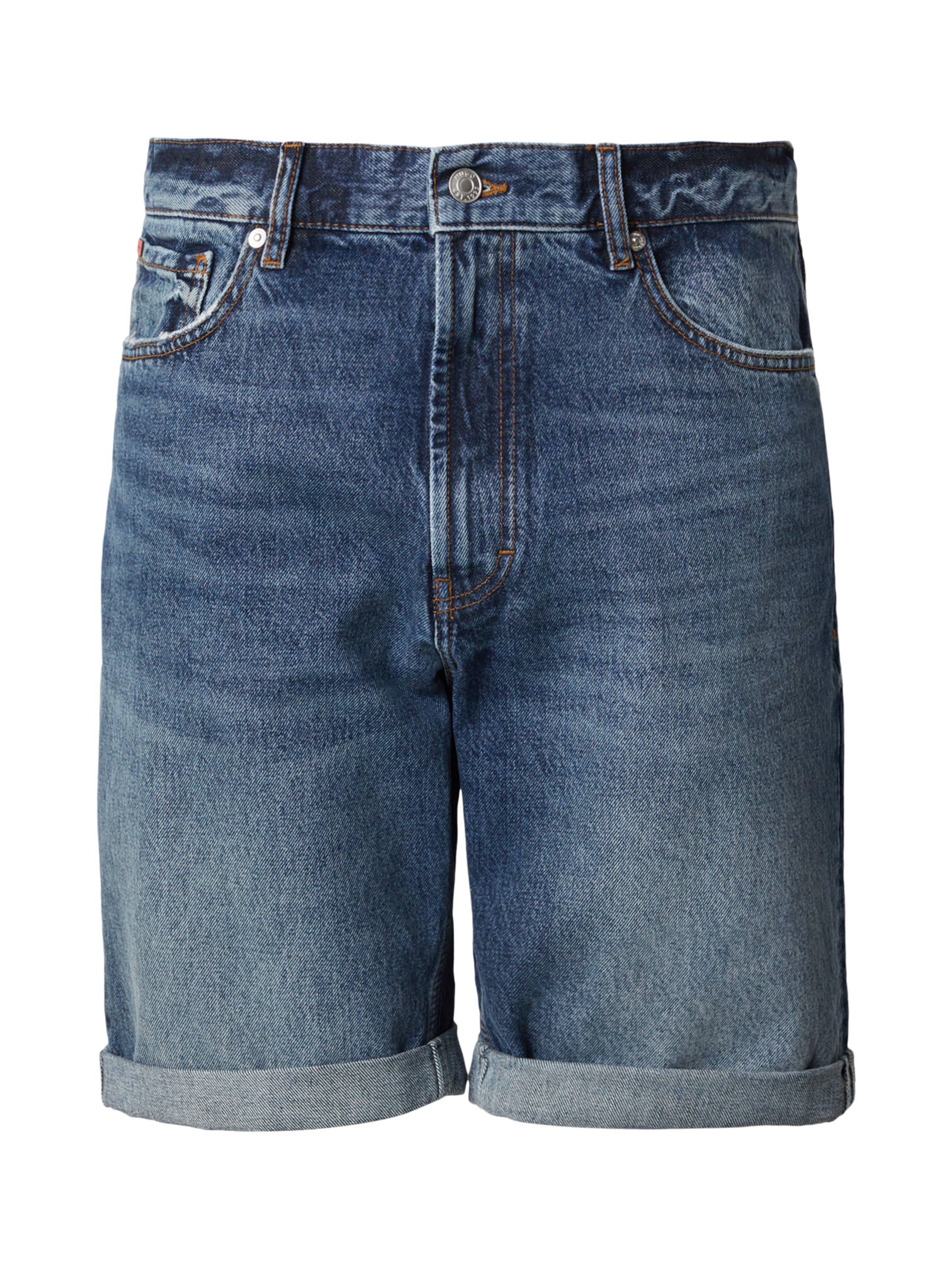 HUGO Normální Džíny '838' – modrá: přední strana