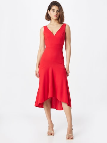 WAL G. שמלות קוקטייל 'DELANA' באדום: מלפנים