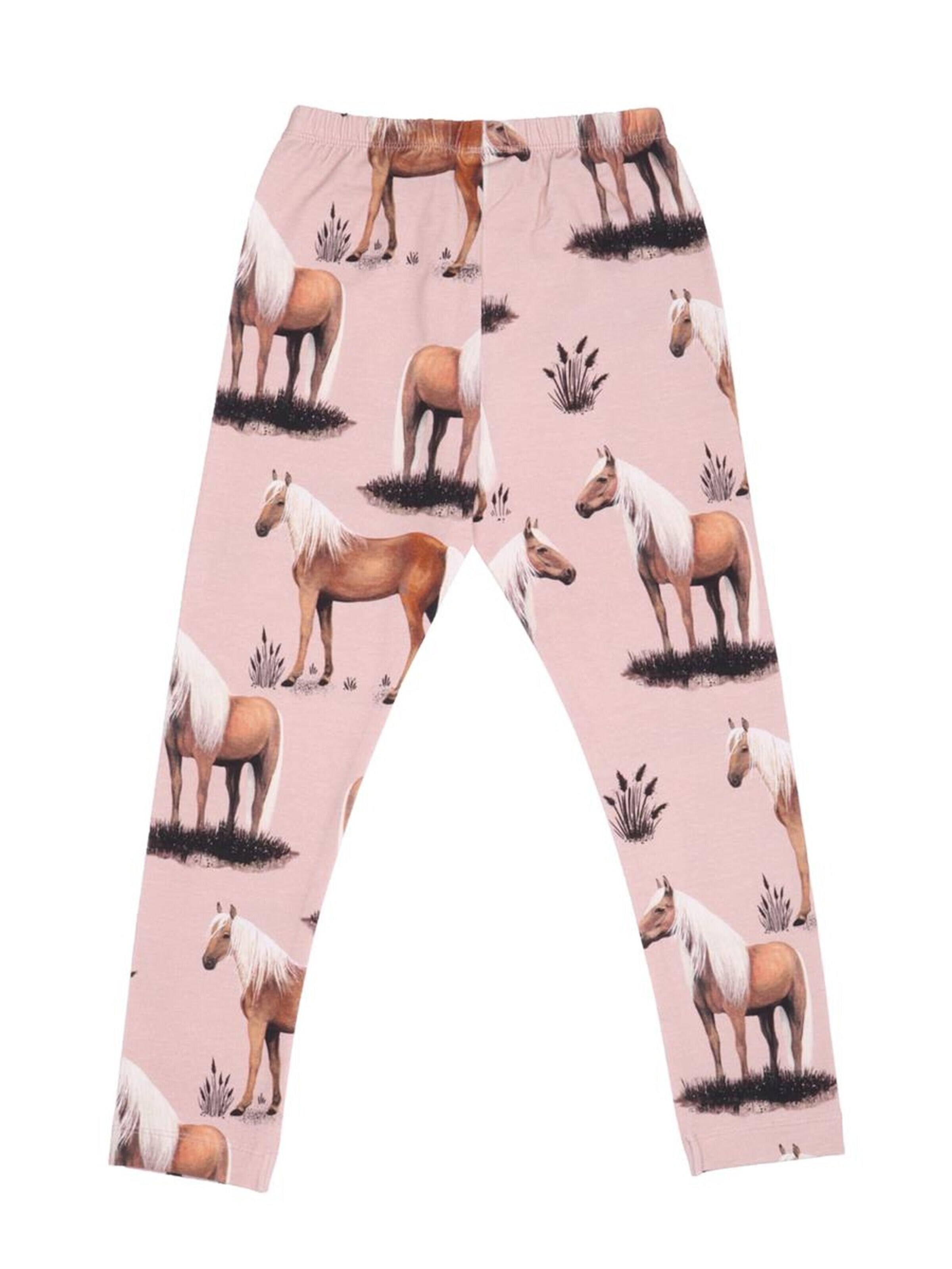 Walkiddy Skinny Leggings 'Horses' in Pink