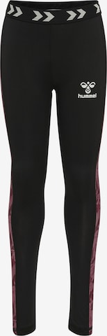 Hummel Skinny Sporthose 'NANNA' in Schwarz: predná strana