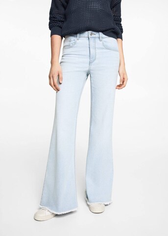 MANGO TEEN Wide leg Jeans in Blue: front