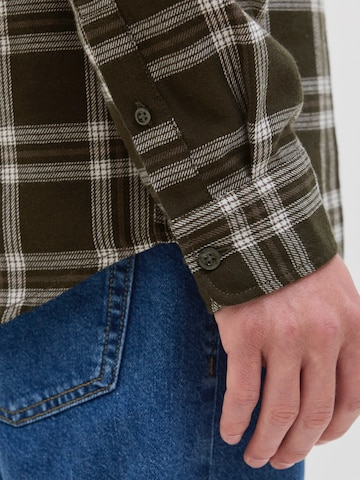 JJ Rebel Comfort fit Overhemd 'JREBJETT' in Groen