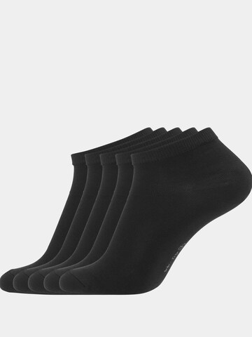 Copenhagen Bamboo Enkelsokken in Zwart: voorkant