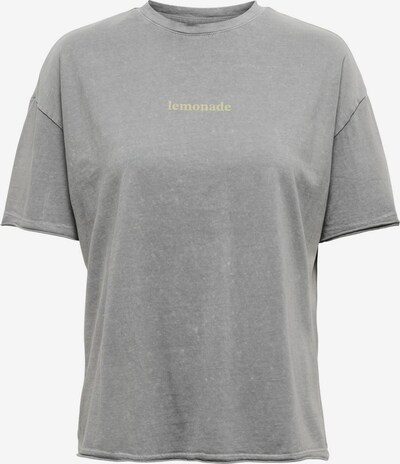 ONLY T-Shirt 'KINNA' in limone / grau, Produktansicht