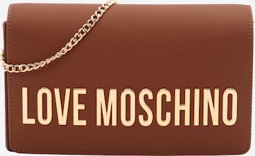 Borsa a tracolla di Love Moschino in marrone: frontale