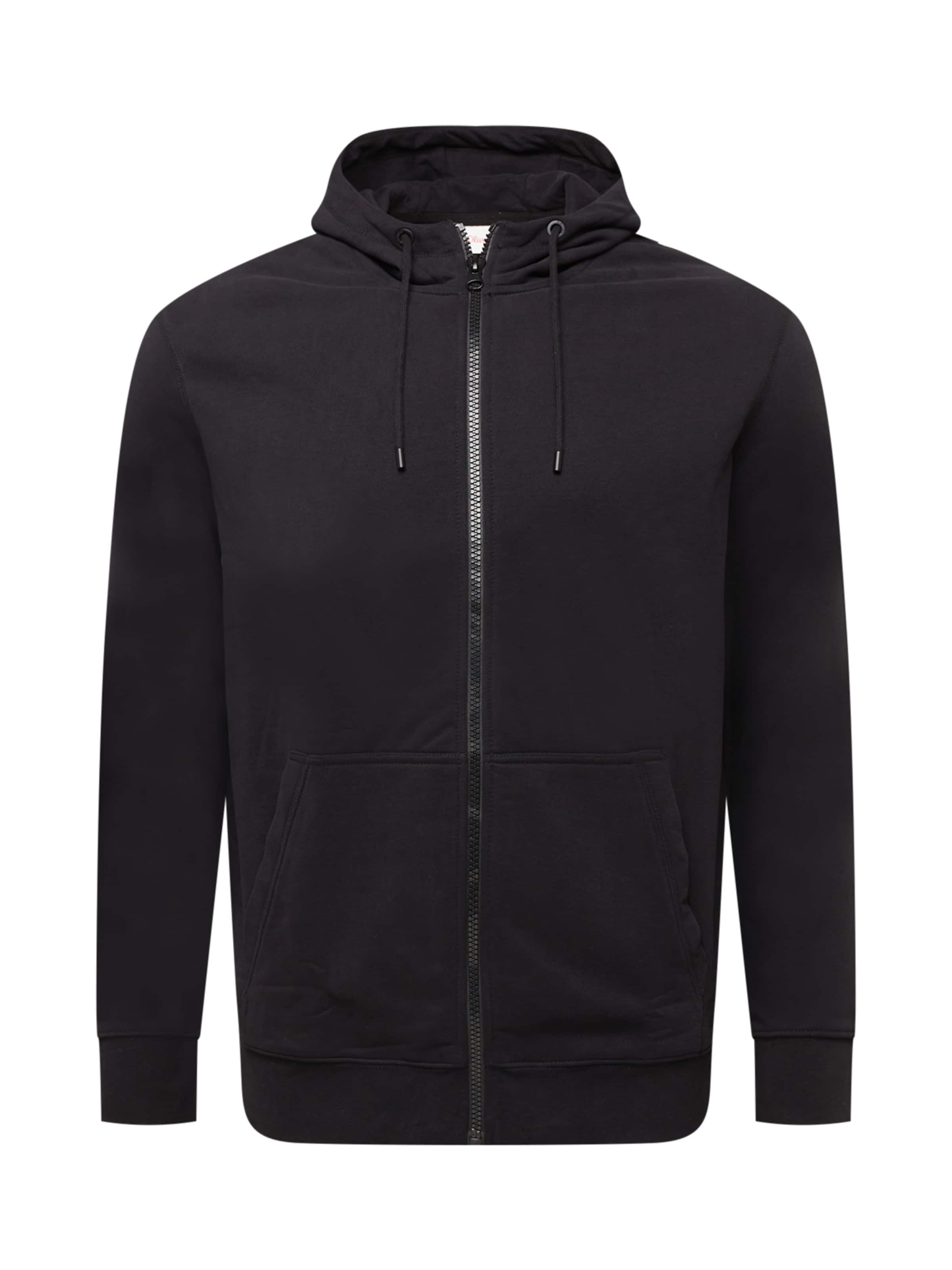 Veste de survêtement s.Oliver en noir : devant