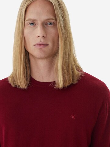 Calvin Klein Trui 'LS MERINO CREW LV04LB305G' in Rood