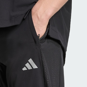 ADIDAS PERFORMANCE Tapered Workout Pants 'Tech Apparel' in Black
