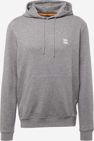 BOSS Orange Sweatshirt 'Wetalk' in Grau: predná strana