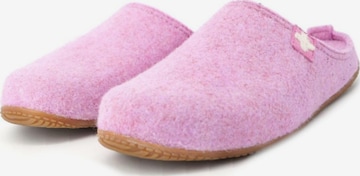Living Kitzbühel Hausschuh 'Gipfelkreuz Filzpantoffel Gipfelkreuz Filzpantoffel' in Pink: Vorderseite