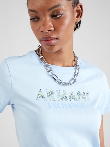 ARMANI EXCHANGE T-shirt i blå
