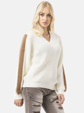 Pull-over CIPO & BAXX en blanc