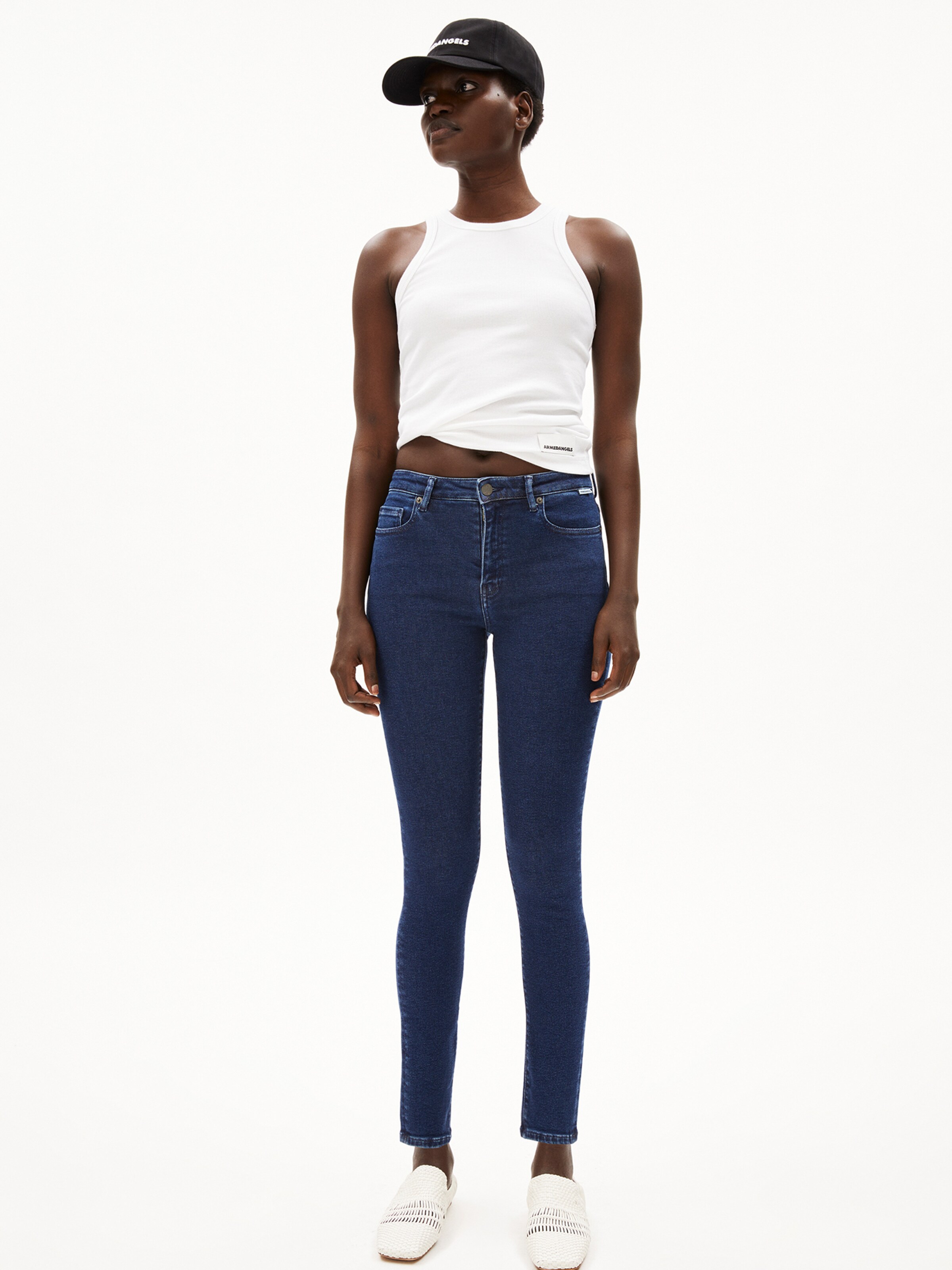 ARMEDANGELS Skinny Jeans in Blue: front