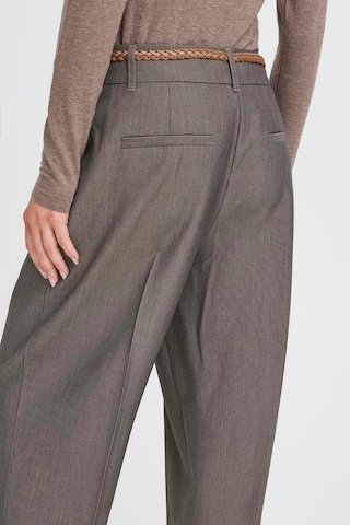 b.young Loose fit Trousers with creases ' BYDANTA' in Grey