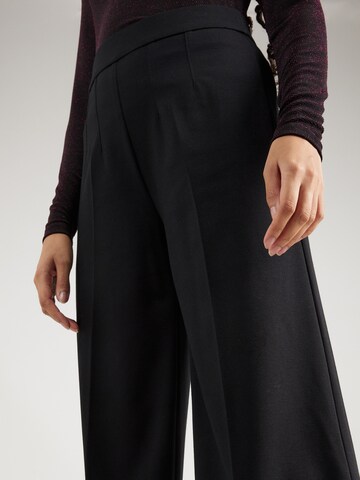 Wide Leg Pantalon à plis Marks & Spencer en noir