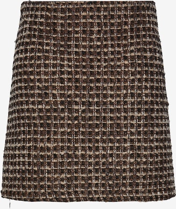 PIECES Skirt 'SEA' in Brown: front