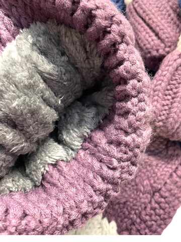 Kumixi Beanie 'Set: Mütze & Loop Schal' in Purple