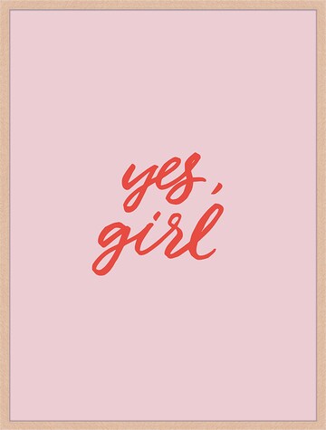 Liv Corday Bild 'Yes Girl' in Pink: predná strana