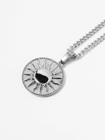 warpedsense Necklace 'Sun & Moon' in Silver