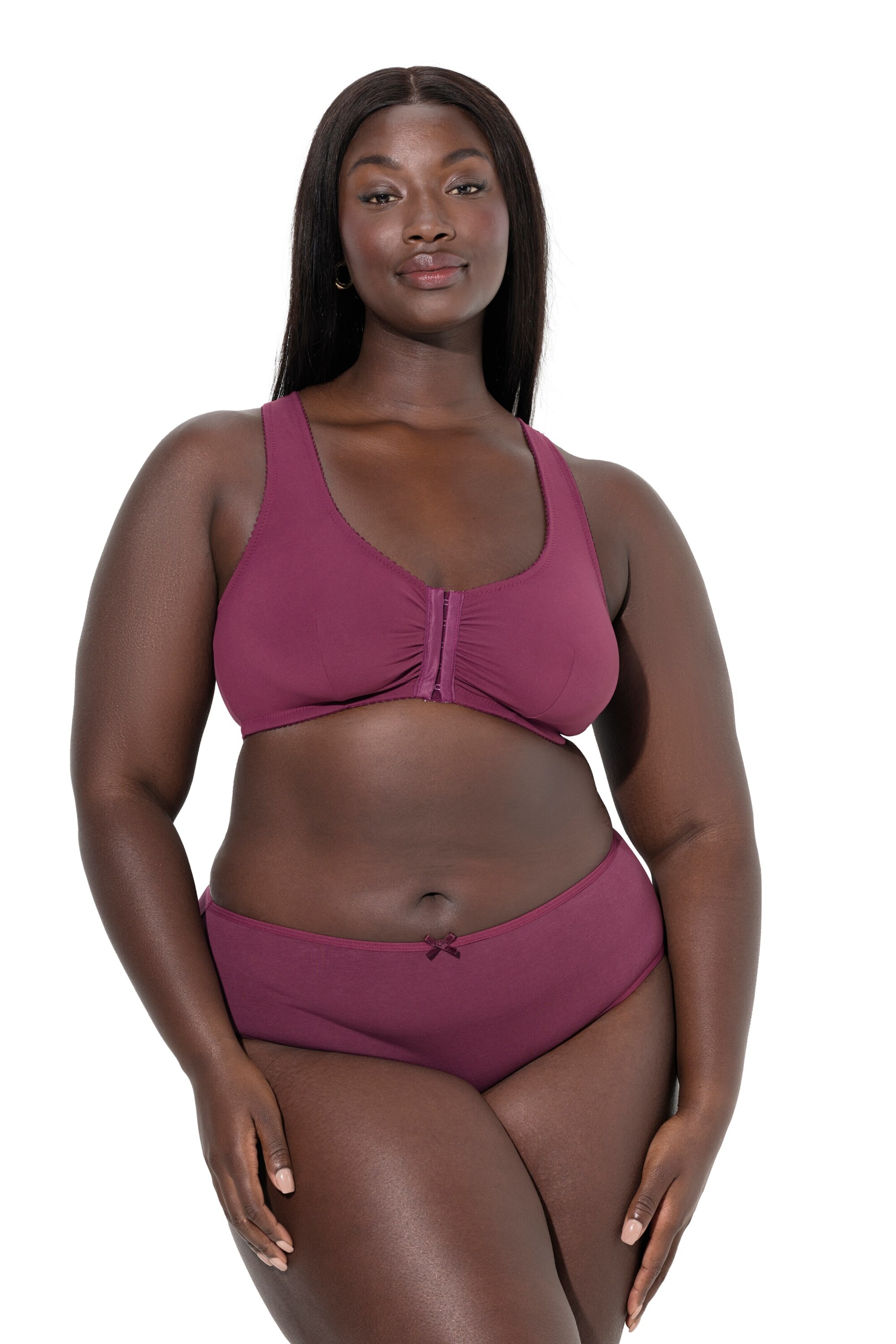 Ulla Popken Bustier BH in Lila: voorkant