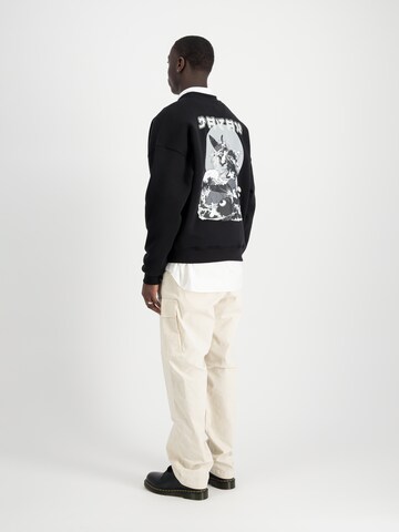 ALPHA INDUSTRIES Sweatshirt 'Japan Wave Warrior' in Schwarz