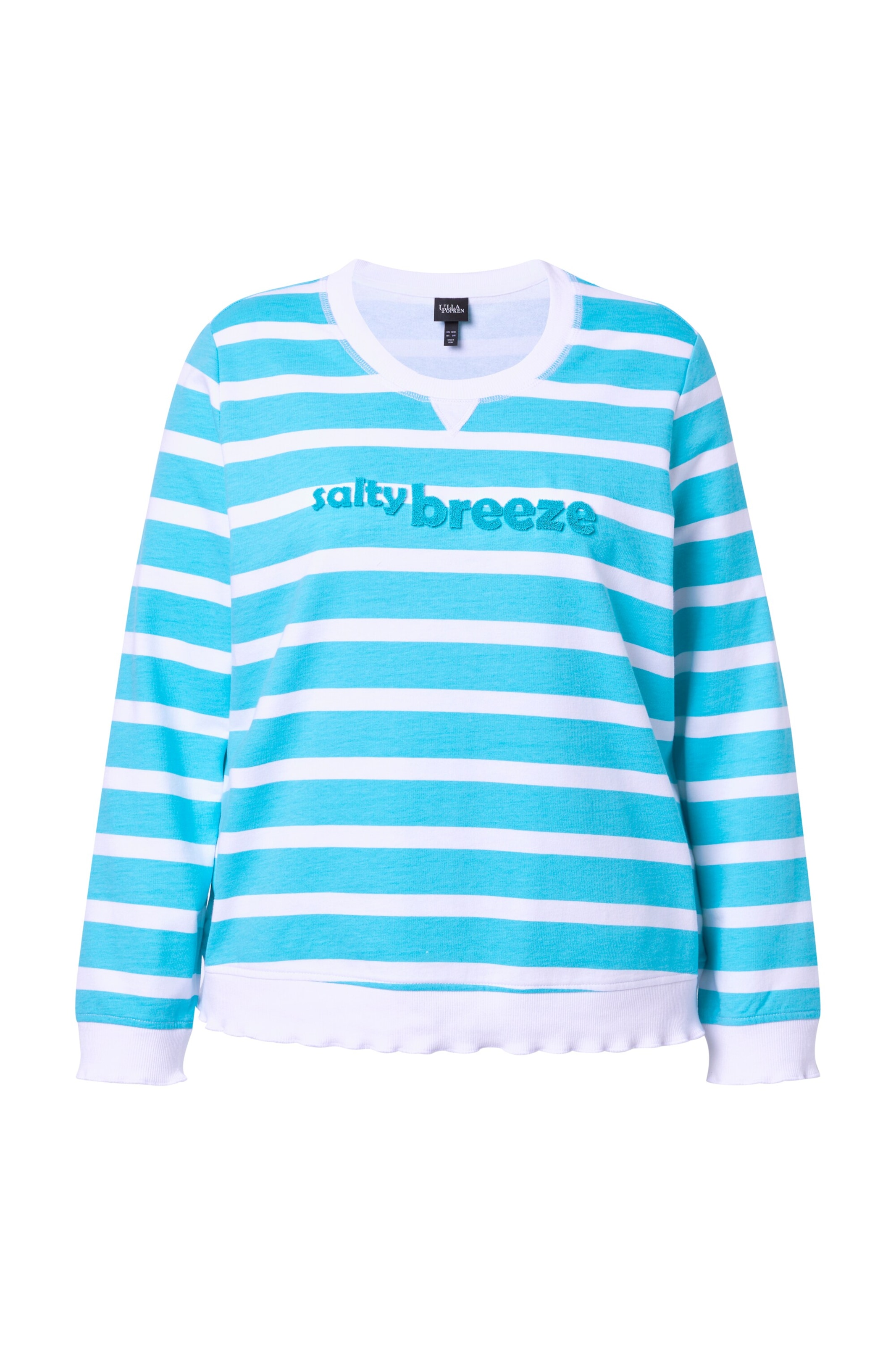 Ulla Popken Sweatshirt in Blue: front