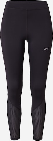 Reebok Skinny Sportbroek 'VECTOR' in Zwart: voorkant