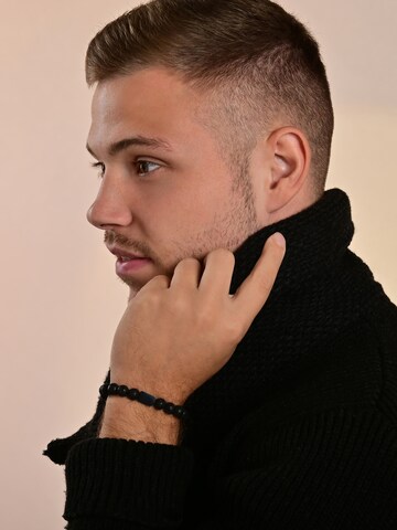 Akzent Bracelet 'silberfarbig' in Black: front