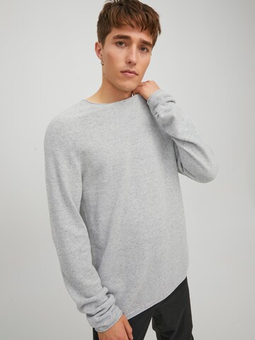 JACK & JONES Pullover 'HILL' i grå