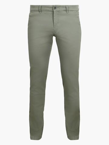 Suitable Regular Chino 'Pico' in Groen: voorkant