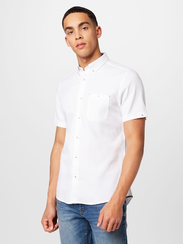 BURTON MENSWEAR LONDON - Ajuste estrecho Camisa en blanco: frente