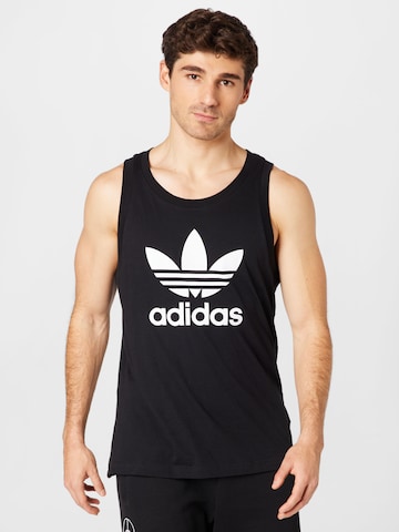 ADIDAS ORIGINALS - Camiseta 'Adicolor Classics Trefoil' en negro: frente