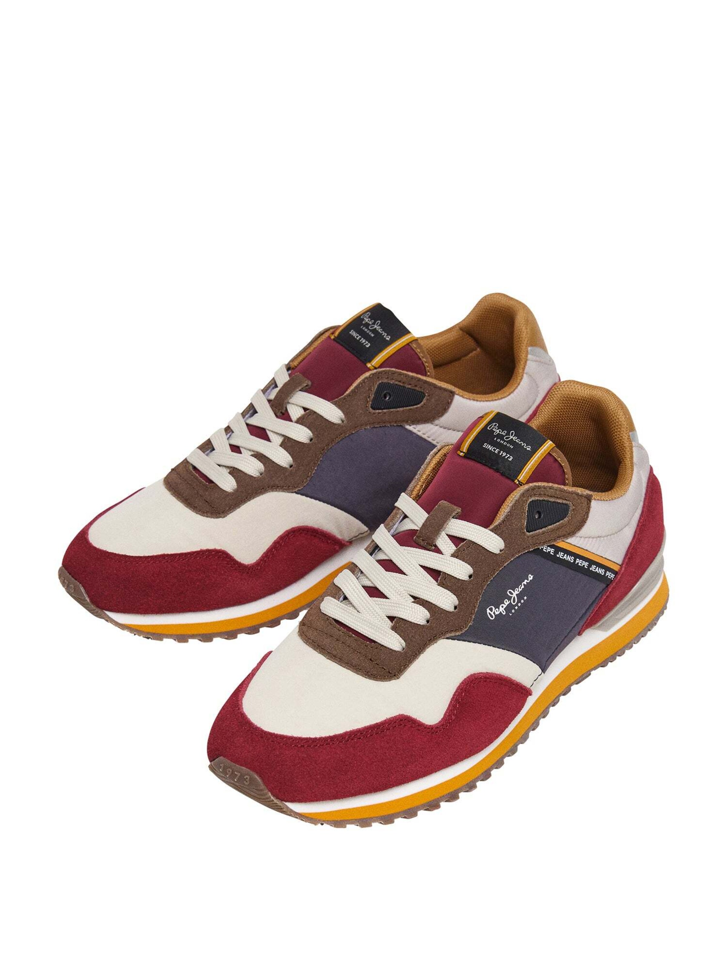 Baskets basses ' London Link' Pepe Jeans en rouge