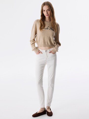 Twist Trui in Beige