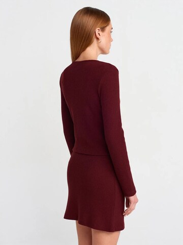 Dilvin Knit cardigan in Red