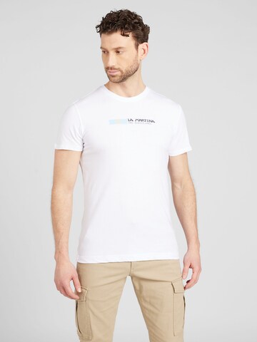 T-Shirt La Martina en blanc : devant