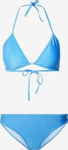 Urban Classics Trojúhelníková Bikiny – modrá: přední strana
