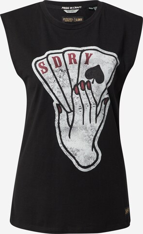 Haut Superdry en noir : devant