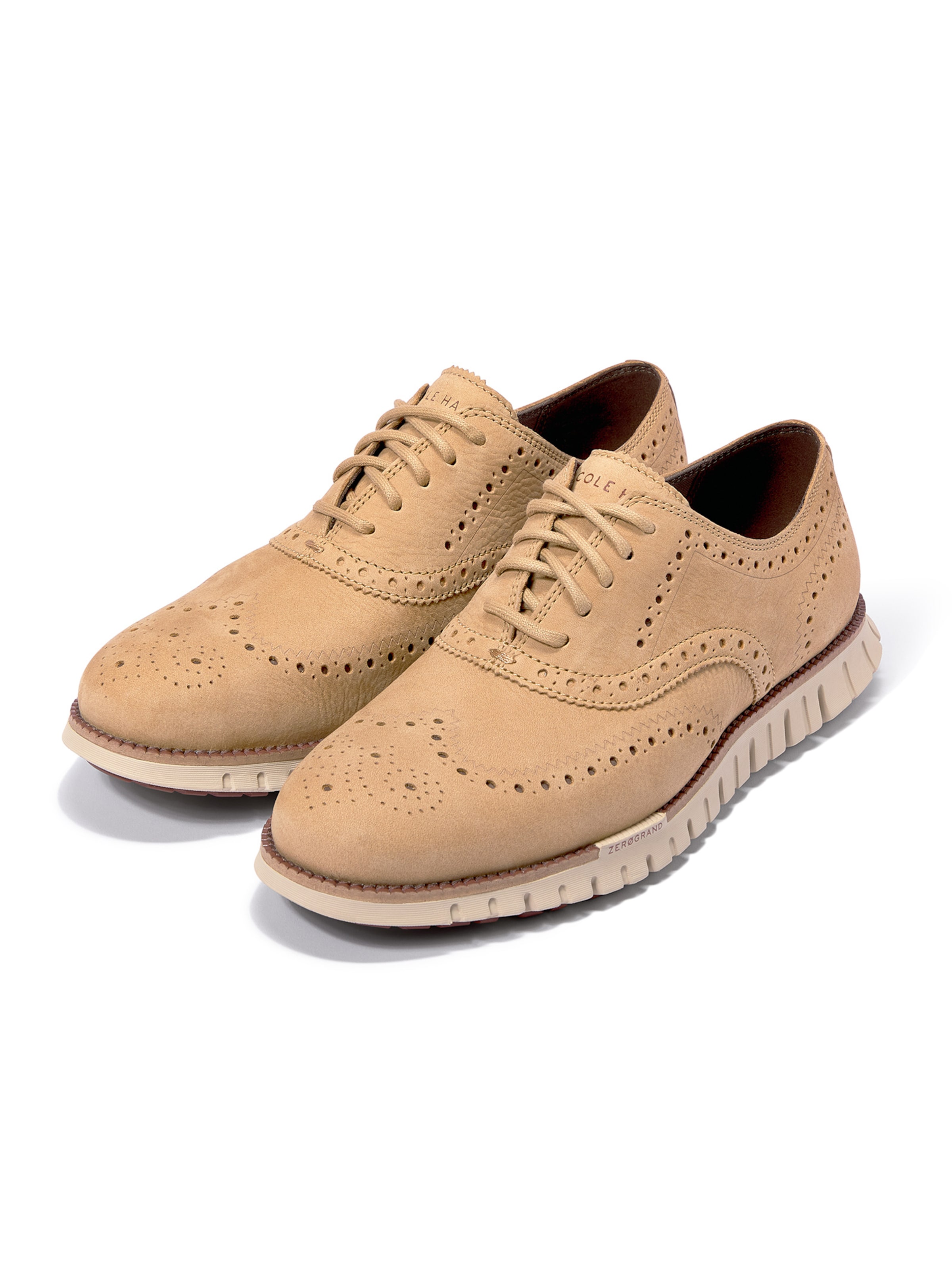 Cole Haan Lace-up shoe 'ZEROGRAND' in Beige: front