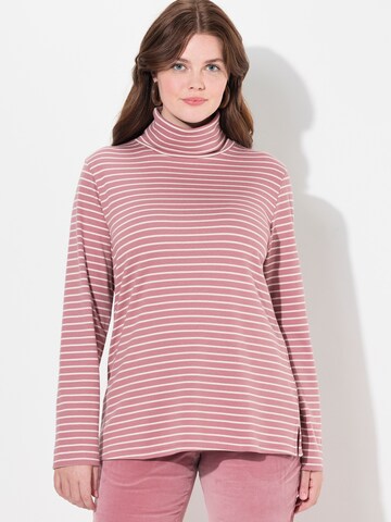 T-shirt Ulla Popken en rose : devant