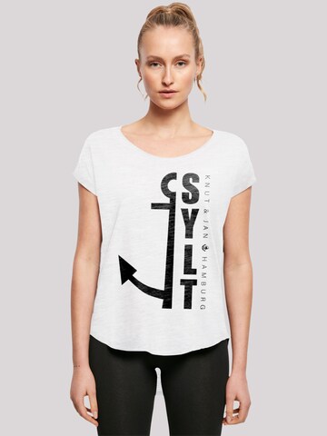T-shirt 'Sylt Anker Knut & Jan Hamburg' F4NT4STIC en blanc : devant
