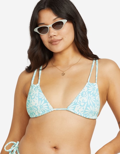 BILLABONG Hauts de bikini 'Happy Dance' en 75 en bleu clair / blanc, Vue avec produit