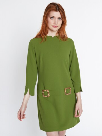 Ana Alcazar Kleid ' Sidena ' in Grün: Vorderseite