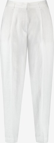 GERRY WEBER Pleat-Front Pants in White: front