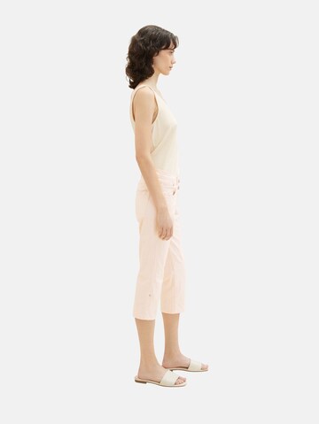 TOM TAILOR Slimfit Broek in Beige